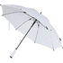 Niel 23"automaattisesti avautuva sateenvarjo kierrätetystä PET-muovista, valkoinen liikelahja logopainatuksella